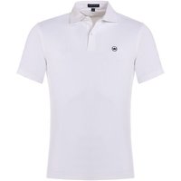 Peter Millar SOLID PERFORMANCE JERSEY Halbarm Polo weiß von Peter Millar