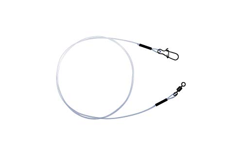 PetrisCatch 5er Set Fluorocarbon Vorfächer mit Karabiner für Hecht, 25cm, 12kg, 0,65mm von Petri's Catch 2016