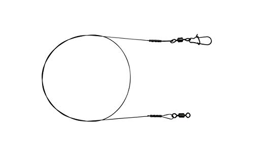 PetrisCatch: 5 STK. Titan Vorfächer mit Karabiner | Länge: 25cm | Tragkraft: 12kg | Stärke: 0,4mm | Art: 1x1 | Hecht, Zander von Petri's Catch 2016