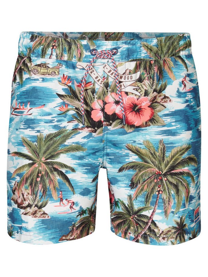 Petrol Industries Badeshorts - Badehose mit tropischem Print Floridian - Men Swimshort von Petrol Industries