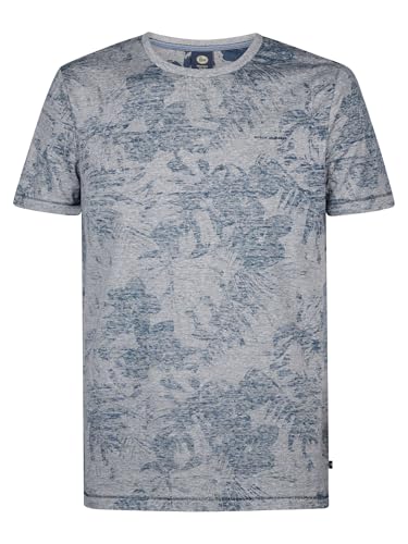 Petrol Industries - T-Shirt mit Allover-Muster Everglade Blau M von Petrol Industries