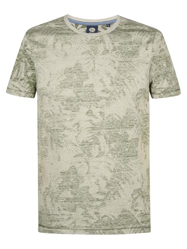Petrol Industries - T-Shirt mit Allover-Muster Everglade Grün M von Petrol Industries