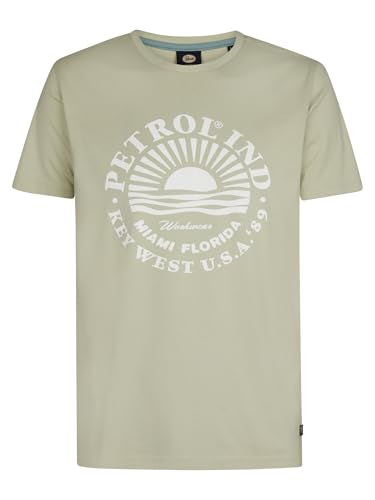 Petrol Industries - T-Shirt mit Aufdruck Dolphincrest Grün M von Petrol Industries