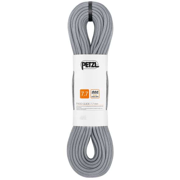 Petzl 7,7 Paso Guide Zwillingsseil (Grau 70 Länge in m) Schlingen von Petzl