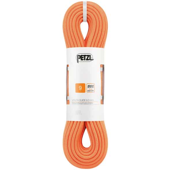 Petzl Volta Guide 9 mm Einfachseil (Orange 80 Länge in m) Schlingen von Petzl