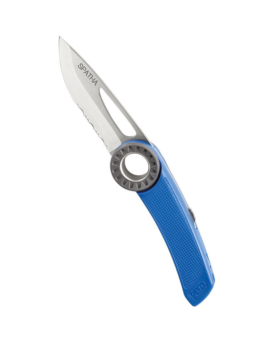 Petzl Messer mit Karabinerloch SPATHA Blau von Petzl