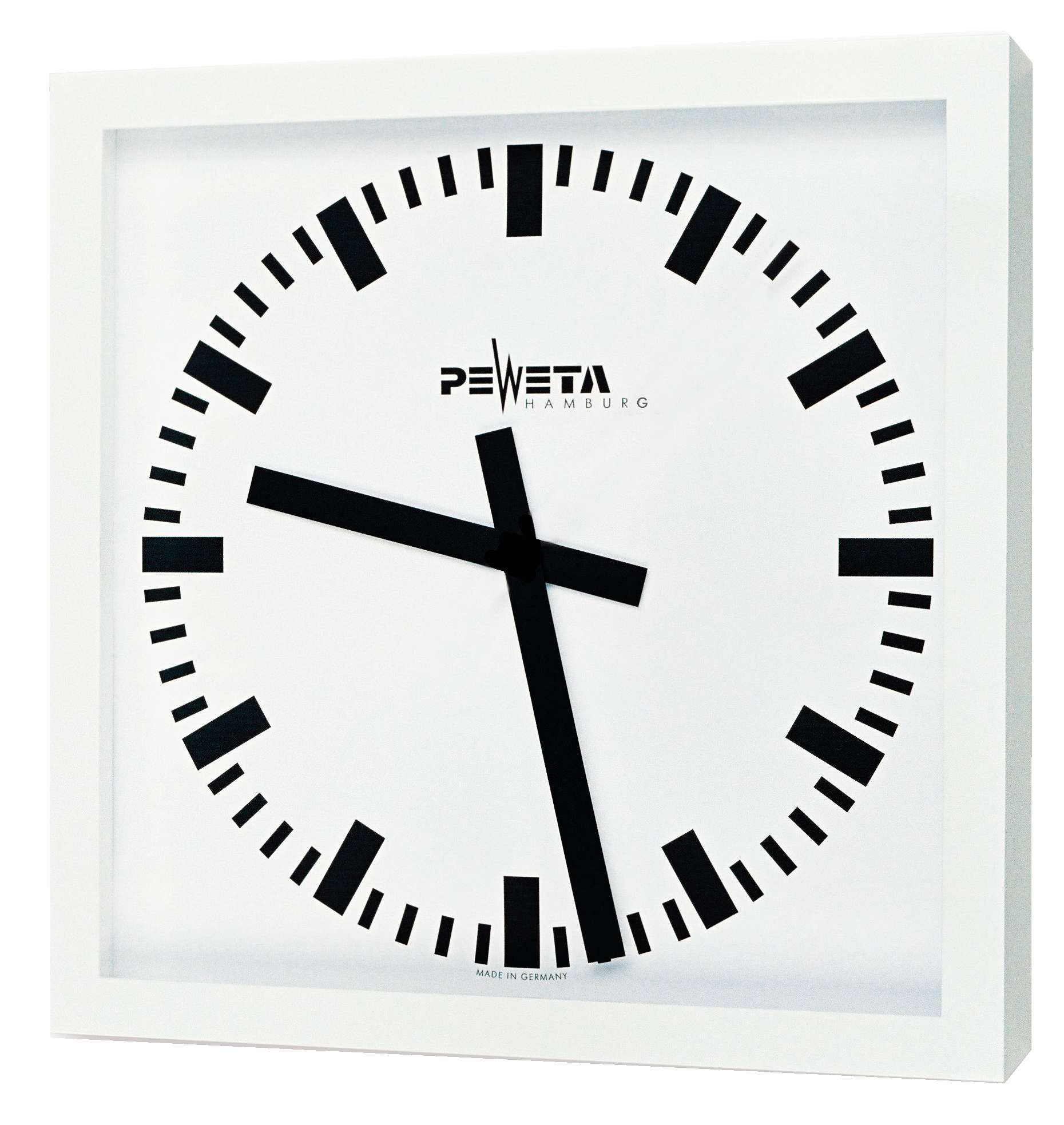 Peweta Wanduhr Großraum, 50x50, Batteriebetrieb, Standard von Peweta