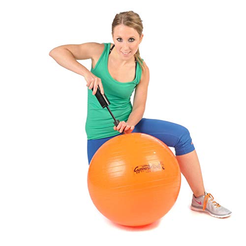 PEZZI Original Gymnastik Ball 53cm Plus Pumpe Sitz Therapie Pilates orange von PEZZI