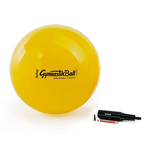 Pezzi Original Pezziball Standard 42 cm m. Pumpe gelb Sitzball von Pezzi