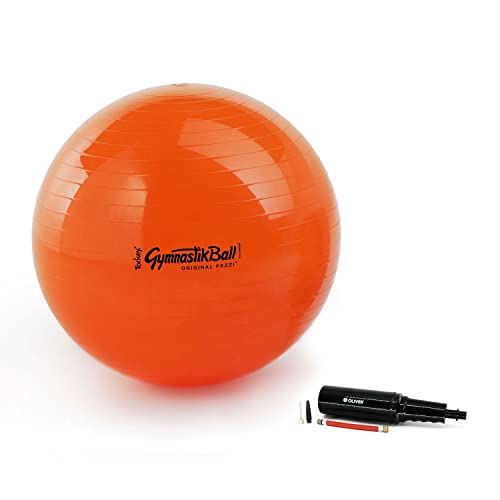 Pezzi Original Pezziball Standard 53 cm m. Pumpe orange Sitzball von Pezzi