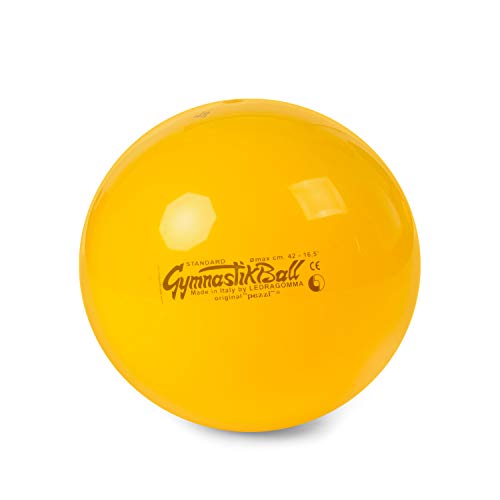 Pezziball Gymnastikball 42 cm gelb inkl. Original Pezzi Ballpumpe von Pezzi