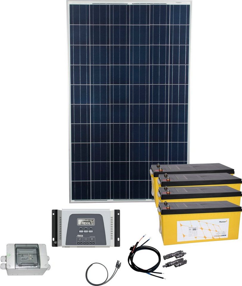 Phaesun Solarmodul Energy Generation Kit Solar Rise, 270 W, (Set), mit 4 Akkus von Phaesun