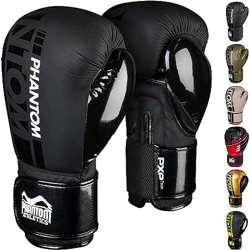 Phantom Boxhandschuhe APEX Speed | MMA Muay Thai-Boxing Gloves | 10-16 oz | Männer - Schwarz von Phantom Athletics
