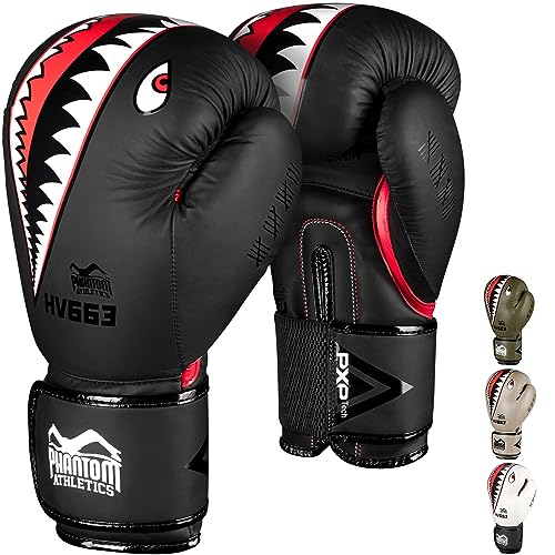 Phantom Boxhandschuhe Fight Squad | MMA Thai Boxing Gloves | Männer (Fight Squad - Schwarz, 10 Oz) von Phantom Athletics