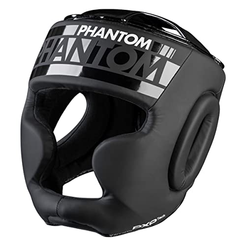 Phantom Kopfschutz APEX | Boxen MMA Muay Thai-Boxing Fighting | Herren Damen (Full Face - Schwarz) von Phantom Athletics