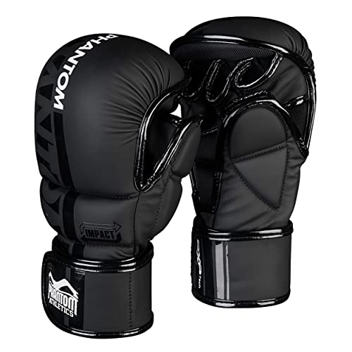 Phantom MMA Handschuhe APEX | Profi Gloves für Sparring, Fight, Boxen, Freefight (S/M - Schwarz) von Phantom Athletics