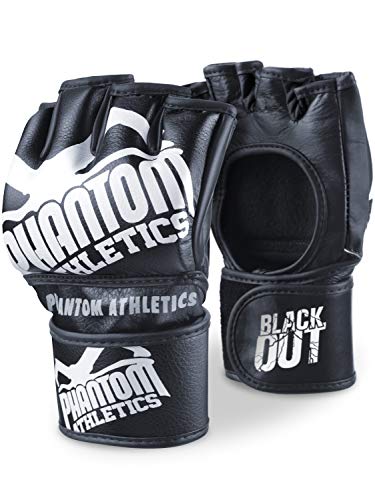 Phantom MMA Handschuhe Blackout | Hochwertige Profi Handschuhe für Kampfsport, Sparring, Sandsack, Pratzen, Boxen, Training, Freefight von Phantom Athletics