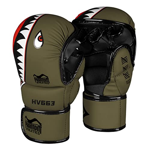 Phantom MMA Handschuhe Fight Squad | Profi Gloves für Sparring, Fight, Boxen, Freefight (S/M - Army Grün) von Phantom Athletics