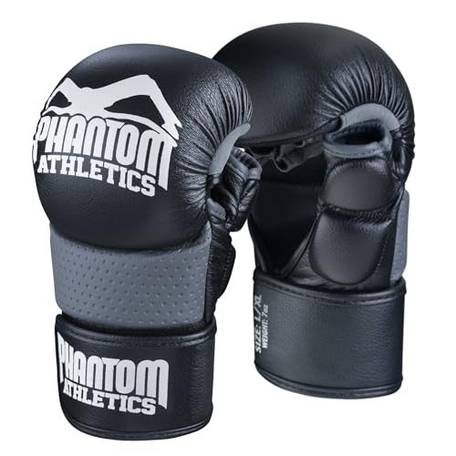 Phantom MMA Handschuhe RIOT - Optimaler Schutz für Sparring - Sicherheit für Daumen und Handgelenk - Offener Griff - Kampfsport, Grappling - Fight und Training - Herren von Phantom Athletics