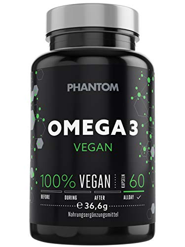 Phantom Supplements Omega 3 I Kapseln I Immun-Booster I Vegan (40 Portionen) von Phantom Athletics
