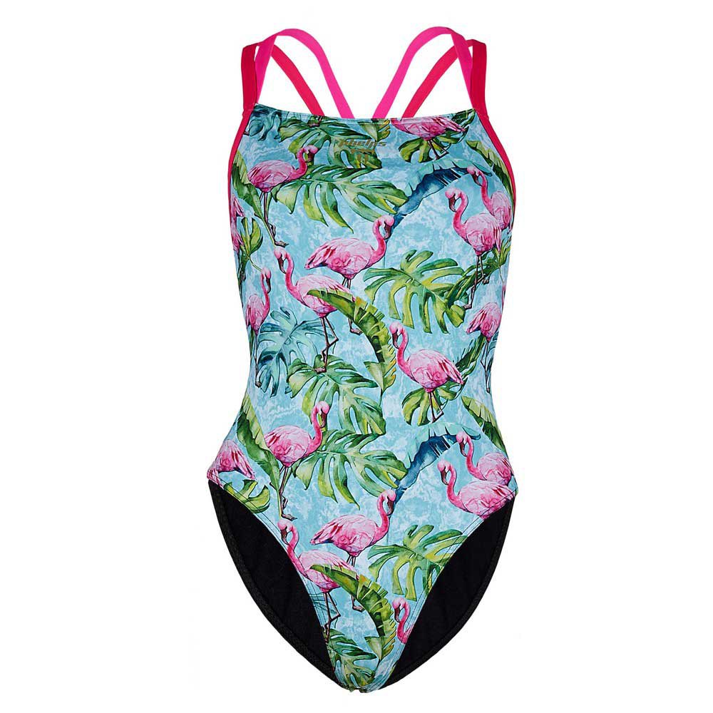 Phelps Flamingo Open Back Swimsuit Mehrfarbig FR 32 Frau von Phelps