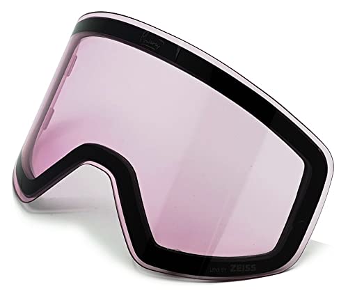 Phieres SL PH-12sixty - Ersatzscheibe für Skibrille PH-12sixty, Herren und Damen, mit UV400 Schutz und Anti Nebel Linse in Hellrosa von Phieres