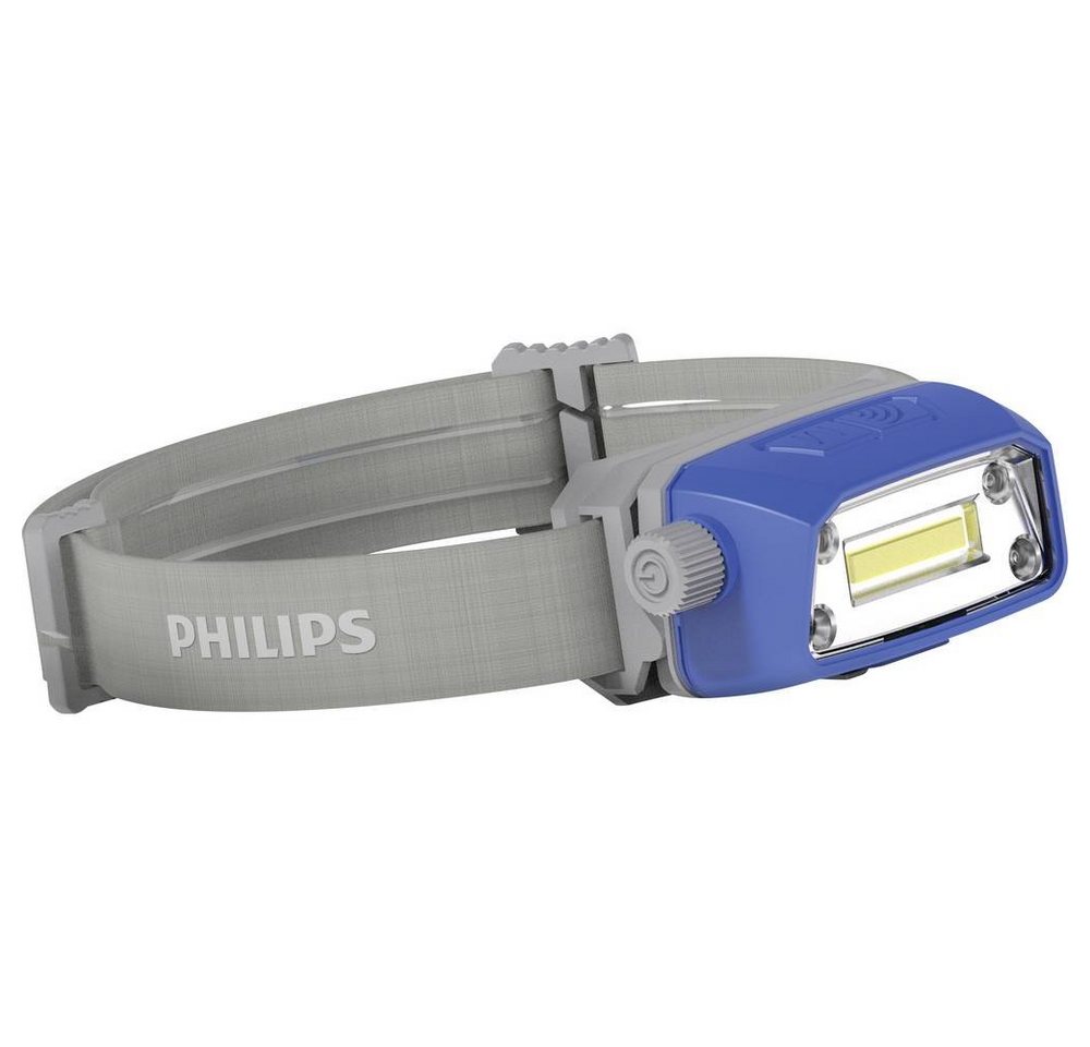 Philips Arbeitsleuchte LED-Kopflampe, Inkl. Stirngurt, Signallicht, Verschiedene Leuchtmoden von Philips