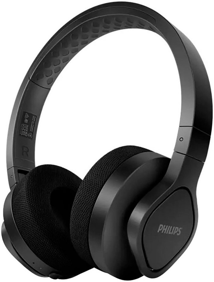 Philips TAA4216BK Sport-Kopfhörer (Freisprechfunktion, Rauschunterdrückung, Sprachsteuerung, integrierte Steuerung für Anrufe und Musik, Bluetooth) von Philips