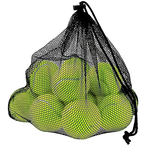 Philonext 12 Stück Tennisbälle, Tennisball mit Mesh Tragetasche Ideal für Training, Spiele, Tennis-Unterricht, Ballmaschinen und als Hundespielzeug von Philonext
