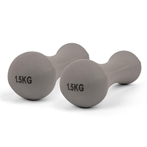 Phoenix Fitness 2 x 1.5Kg Neoprene Comfort Dumbbell Weights for Home and Gym von Phoenix Fitness