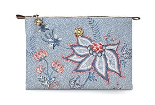 Pip Studio Kosmetiktasche Flower Festival | Light Blue - 24 x 15,5 x 1 von PiP Studio