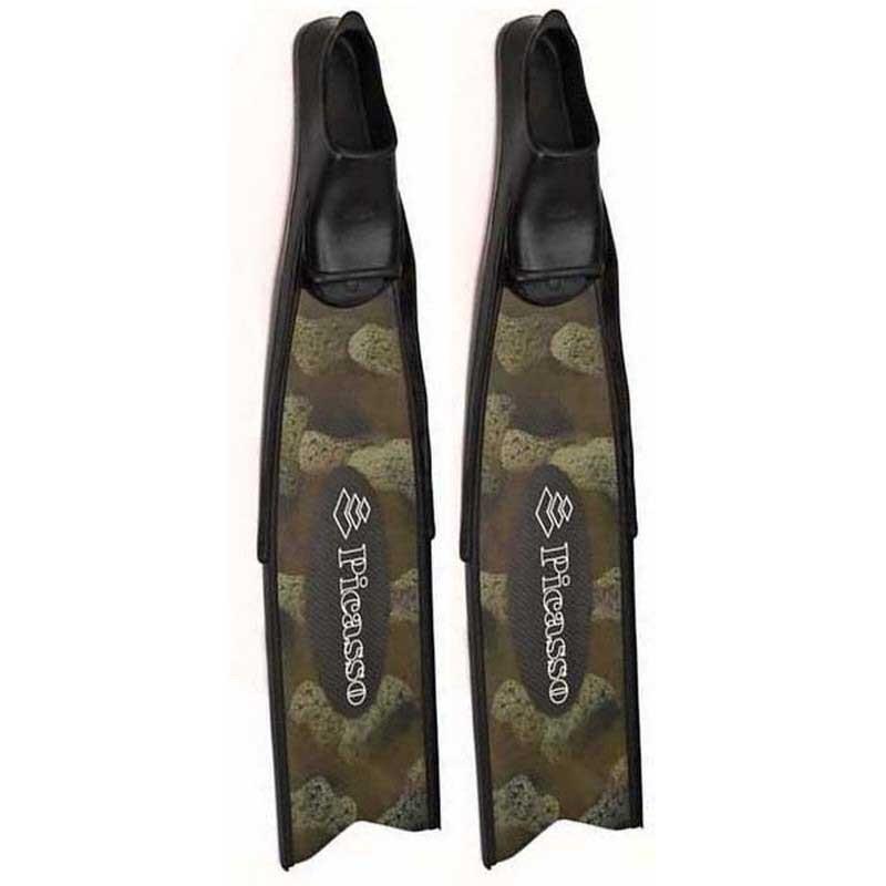 Picasso Carbon Explosion Long Spearfishing Fins Grün EU 42-44 von Picasso