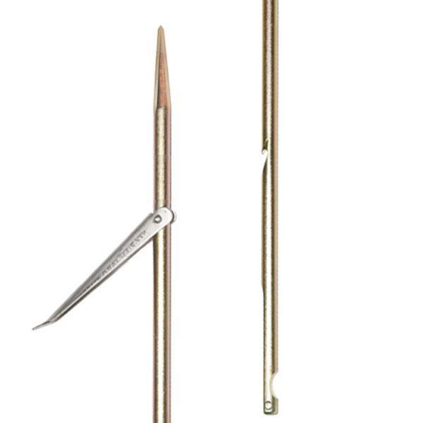 Picasso Gold Spring Steel Tricuspid Round Notch Spear 7.5 Mm Pole Golden 150 cm von Picasso