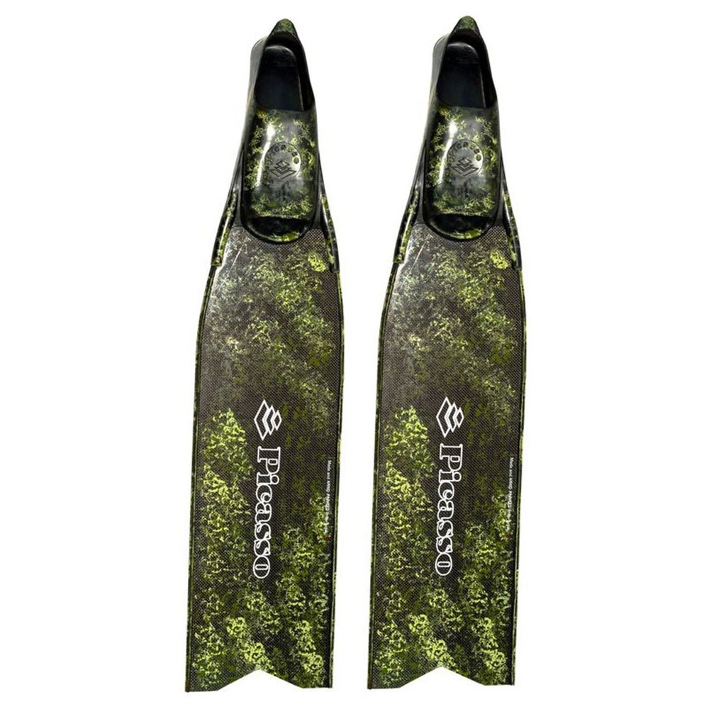 Picasso Ultimate Carbon Long Spearfishing Fins Grün EU 46-48 von Picasso