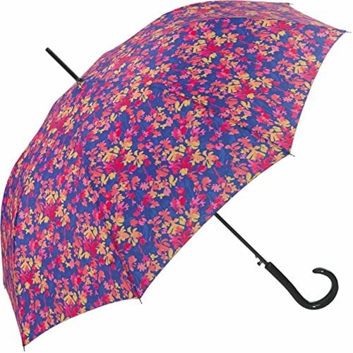 Damenstockschirm Regenschirm Automatiköffnung Blumen Pierre Cardin (Blau) von Pierre Cardin