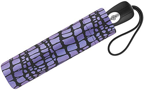 Pierre Cardin Taschenschirm Easymatic Light Croco Metallique Lilac von Pierre Cardin