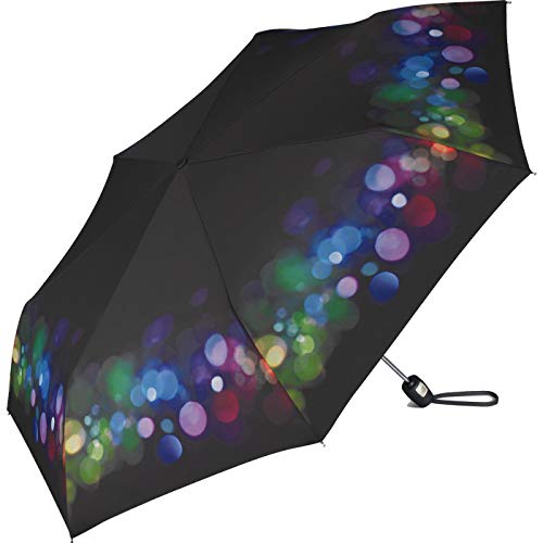 Pierre Cardin Funky Glitter Regenschirm, Schwarz, 92 cm, Schwarz, 92 cm von Pierre Cardin