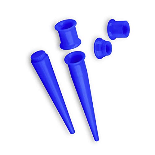 Piersando Dehnungsstab Ohr Piercing Dehnstift Dehner Ohrdehner Dehnstab Flesh Tunnel Plug Expander Taper Stab Gerade 10mm Blau von Piersando