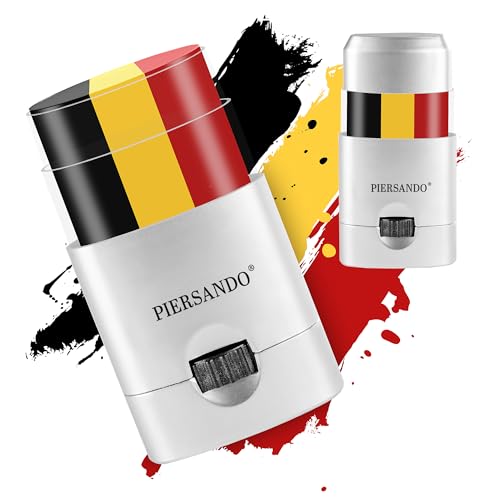 Piersando Schminkstift Schminke Fahne Fussball EM & WM Länderflagge Fanartikel Land Flagge Belgien von Piersando