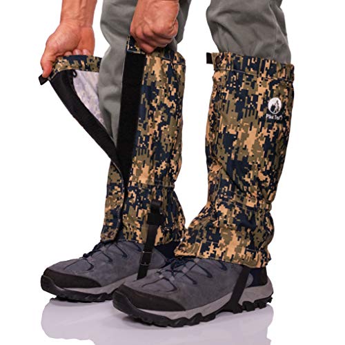 Pike Trail Leg Gaiters – Waterproof and Adjustable Snow Boot Gaiters for Hiking, Walking, Hunting, Mountain Climbing and Snowshoeing (Digital Olive Drab Camo) von Pike Trail