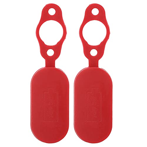 Plug Charging Interface Port Protector,2PCS Red Charging Port Waterproof Cover Accessory Fit, Waterproof Anti Dust Silicone Charge Port Cover Protector for Xiaomi PRO Electric Scooter von Pilipane