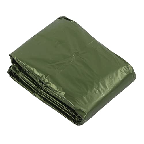 Space Blanket Survival Kit Camping decke Hoch leistungs überlebens decke,Not decken, große thermische Mylar Camping decke mit Ripstop Nylon Stuff Sacks und Karabiner Reiß verschluss pack(grün) von Pilipane