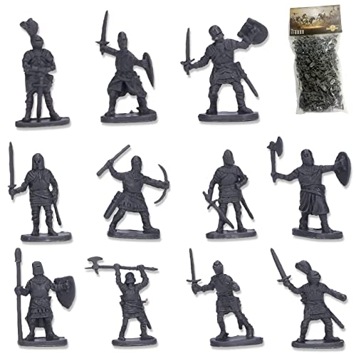 200 stücke Mittelalterliche Soldatenfiguren Modell Spielzeugfiguren, Kunststoff Lebensechte P?dagogische Soldaten Spielzeug Spielset für Kinder, Jungen und M?dchen von Pilipane