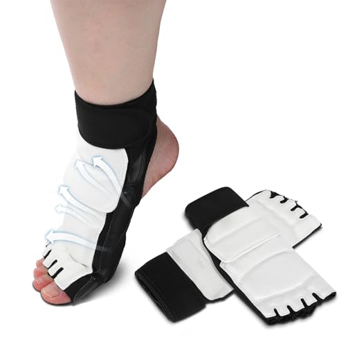 Pilipane Knöchelunterstützung Und -Schutz,Robuste Taekwondo-Fußschützer Für Erwachsene Und Kinder, Knöchelbandage Für Kampfsportarten(S) von Pilipane