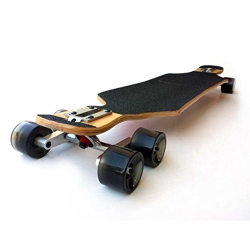 Schwarz Tandem Achse Rad Kit Set für Skateboard Cruiser Longboard Penny Truck von Pinalloy