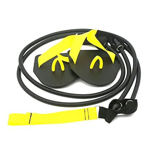Schwimmtrainer Armstärke Trainer 60 Pfund Schwimmwiderstand Übungsbänder Set für Schwimmtraining Schwarzen Schwimmtrainer von Pineeseatile