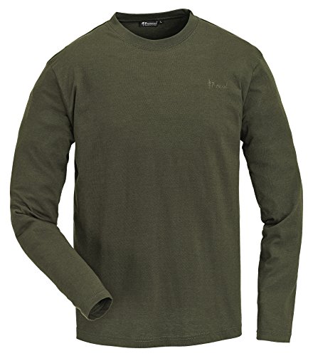 PINEWOOD Herren Langarm Shirt im Doppelpack Pullover, grün, 4XL von Pinewood