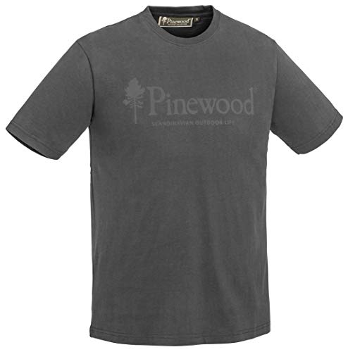 PINEWOOD Herren Outdoor Life T-Shirt, Dark Anthrazit, XXL von Pinewood