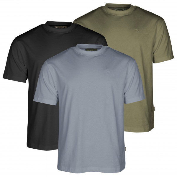 Pinewood - 3-Pack T-Shirt - T-Shirt Gr 3XL;4XL;L;M;S;XL;XXL oliv von Pinewood
