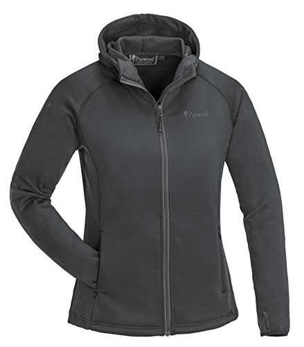 PINEWOOD Damen Himalaya Activ Fleece Sweat Jacke, Dunkel Anthrazit, XXL von Pinewood